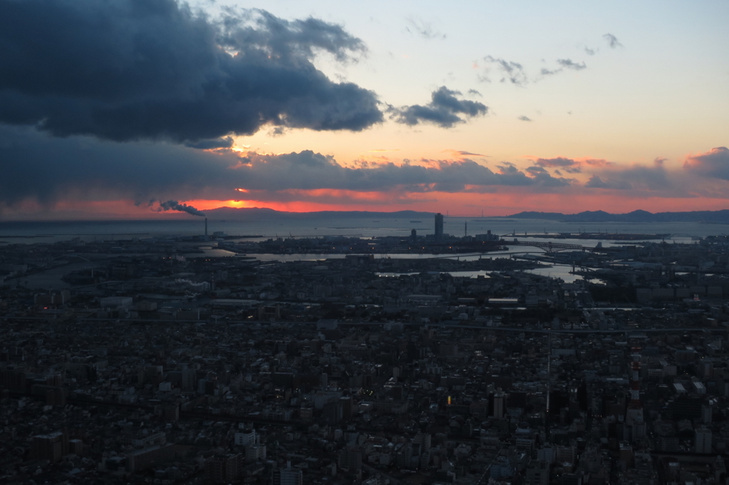 あべのハルカス・夕景