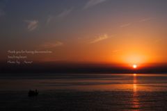 双海の夕陽。。