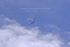 自宅上空。。