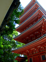 竹林寺　五重の塔