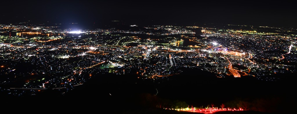 皿倉山頂よりの夜景