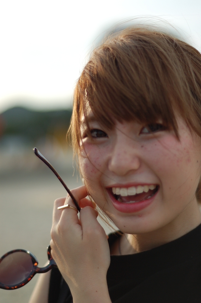 須磨海岸２ (16)夕日と