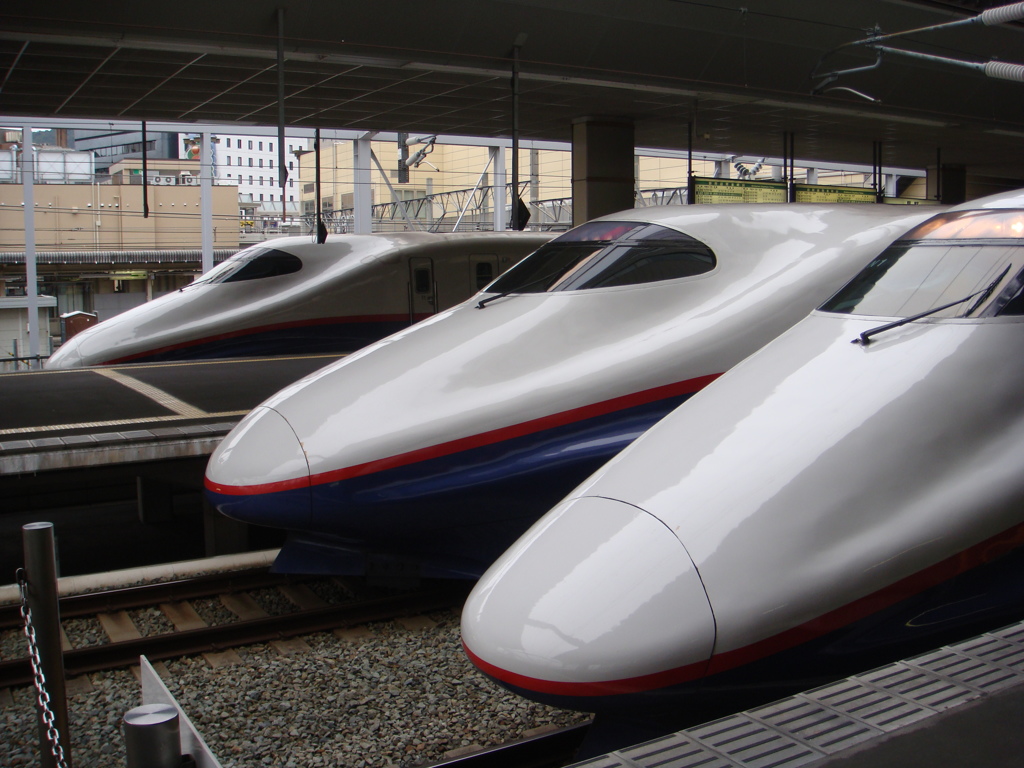 長野駅に停車中のE2系