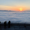 函館山から雲海と朝日