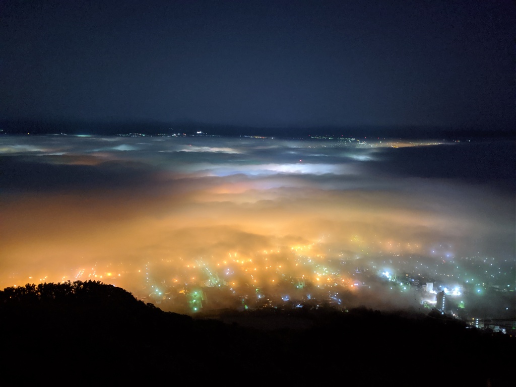 函館雲海夜景