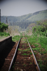 思い出になる風景　線路