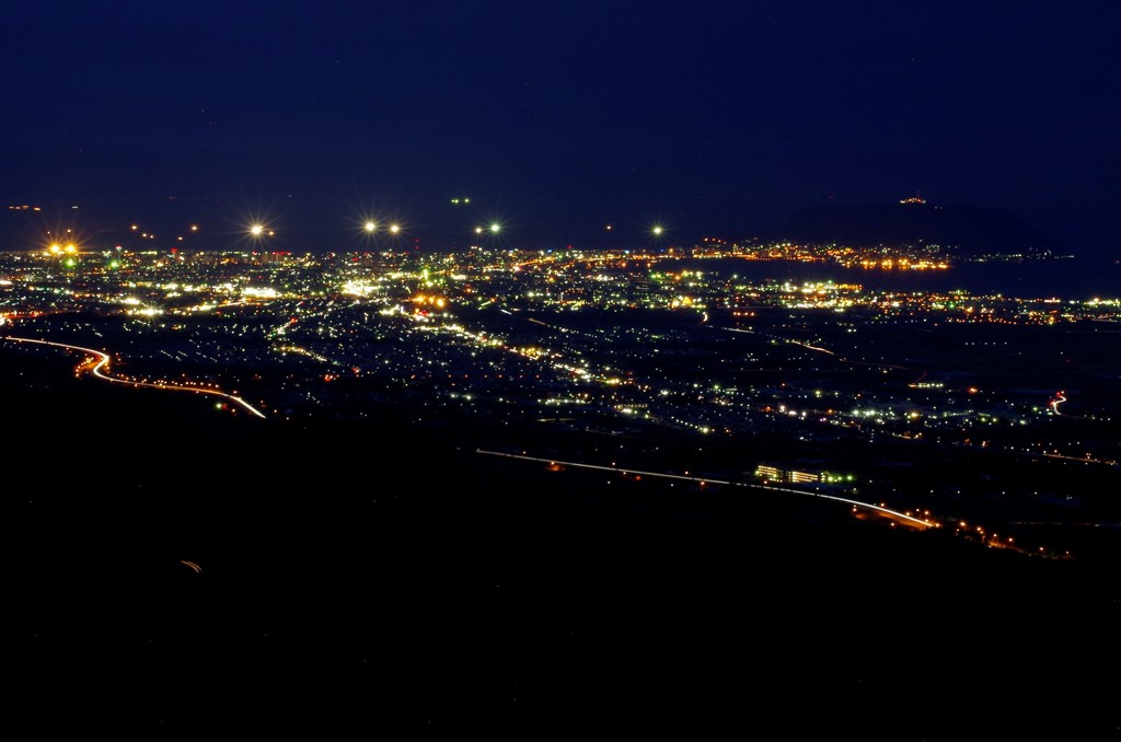 七つ星夜景(函館裏夜景）