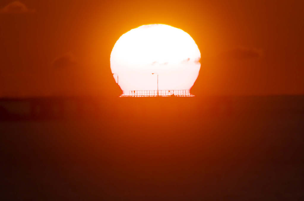 夕日