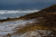 冬の浜辺