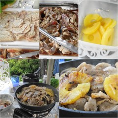 JINPAで庭でジンギスカン