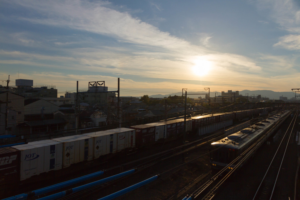 夕焼け列車。