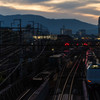夕暮れ鉄道。