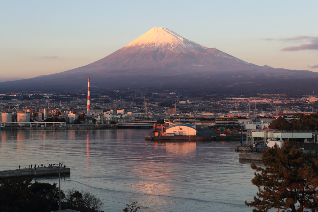 田子の浦みなと公園から富士山を臨む