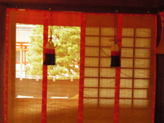 座敷で避暑