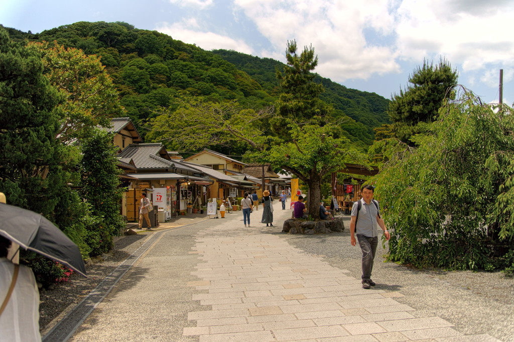 嵐山から渡月橋