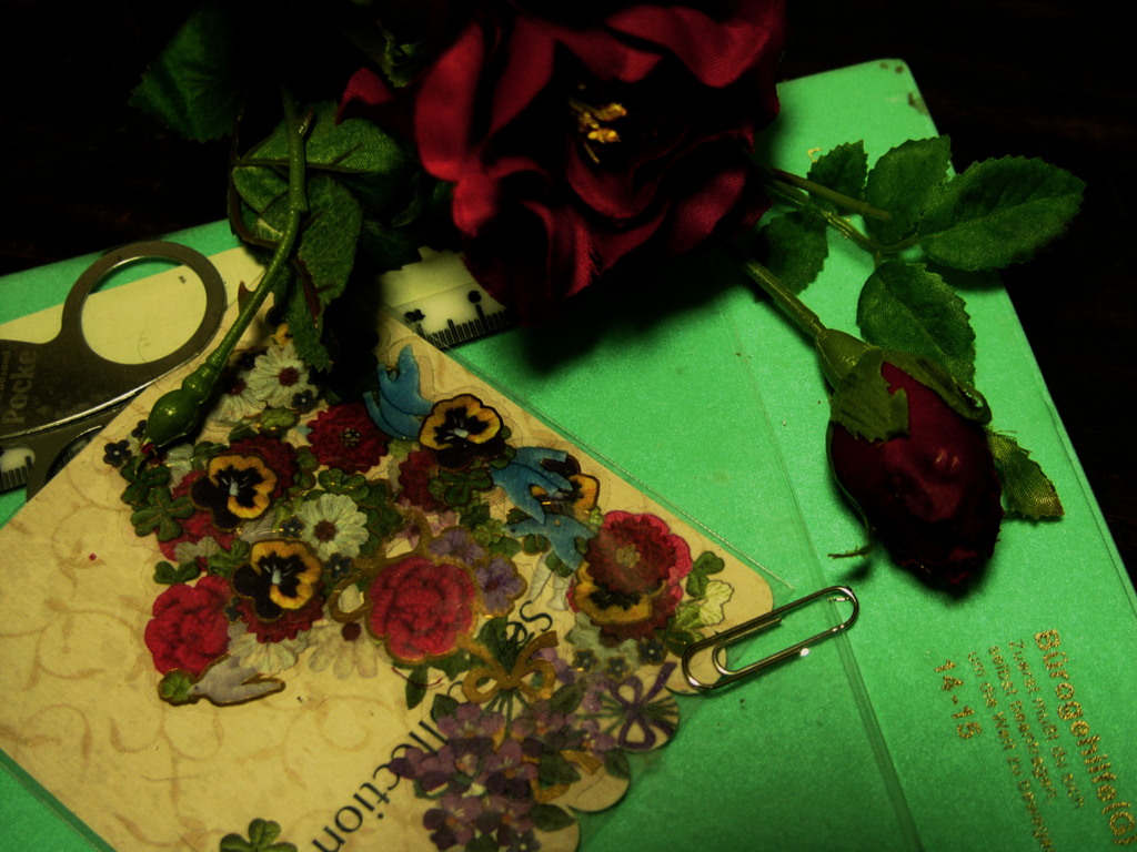 縫飾の薔薇