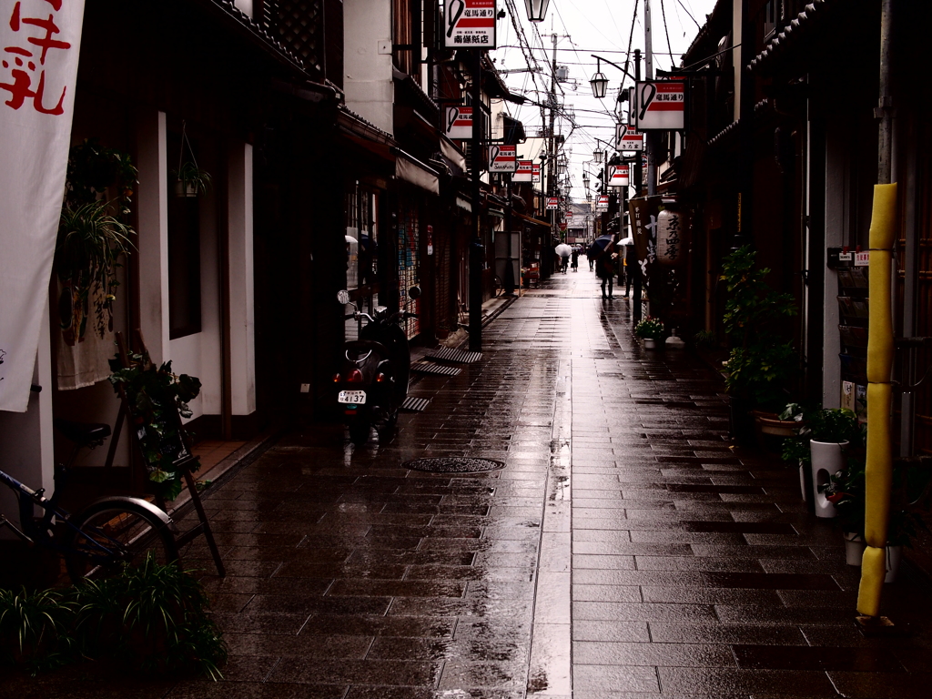 雨の竜馬通り