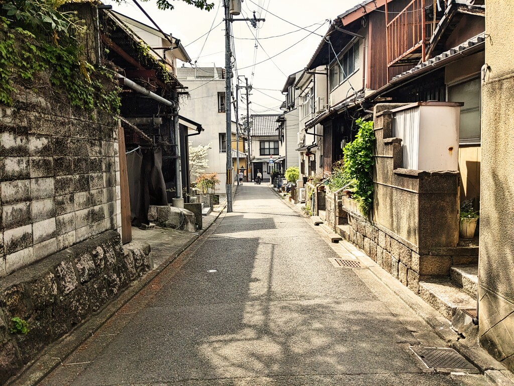 自転車からの坂道
