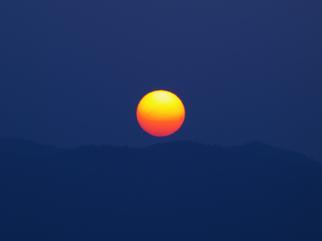 朝見た宇宙
