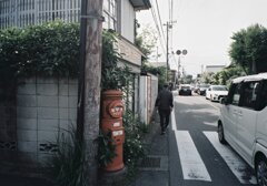 郵便ポストのある風景