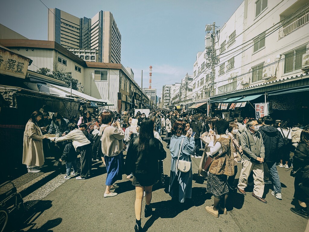 築地の賑わい