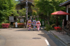 色鮮やかな曲道