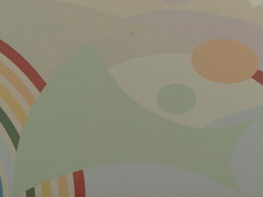 壁に描いた虹