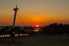 葛西臨海公園の入り日