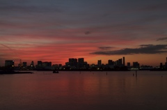 お台場夕景　