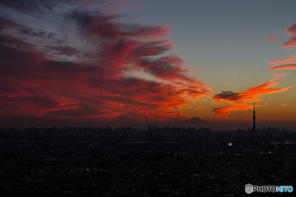 都心夕景　その４