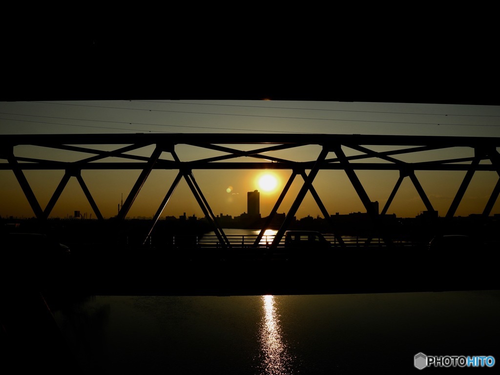 江戸川夕景