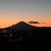 日没の富士