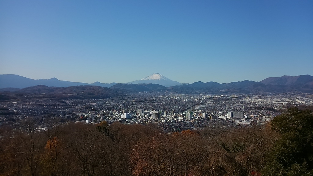 弘法山から富士を望む