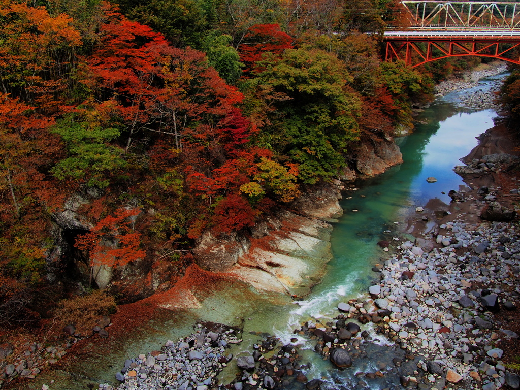 吾妻渓谷の紅葉 By Krf Id 写真共有サイト Photohito