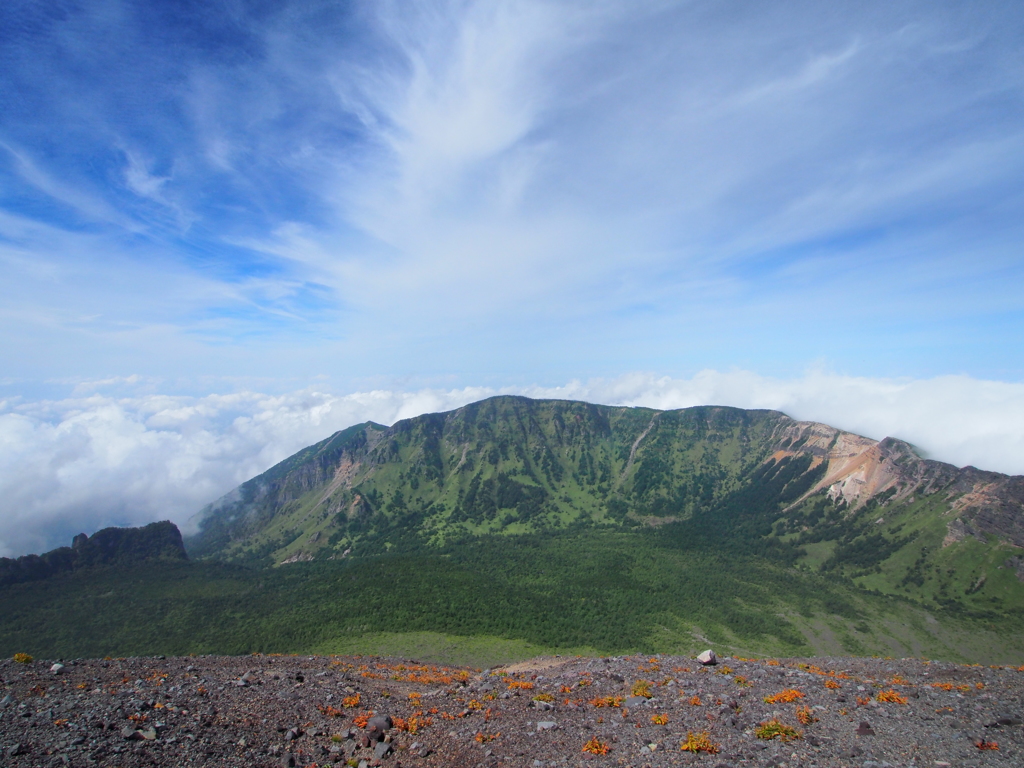 浅間外輪山の山並み