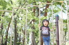 公園で