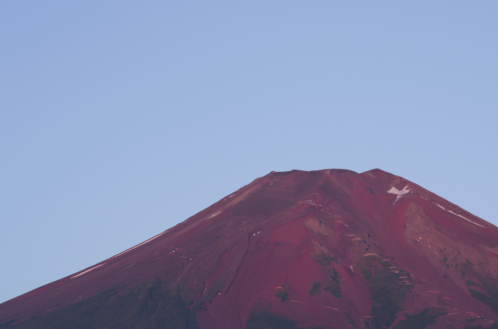夏の富士山。