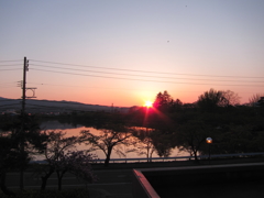 夕日