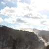 吹きすさぶ粉雪