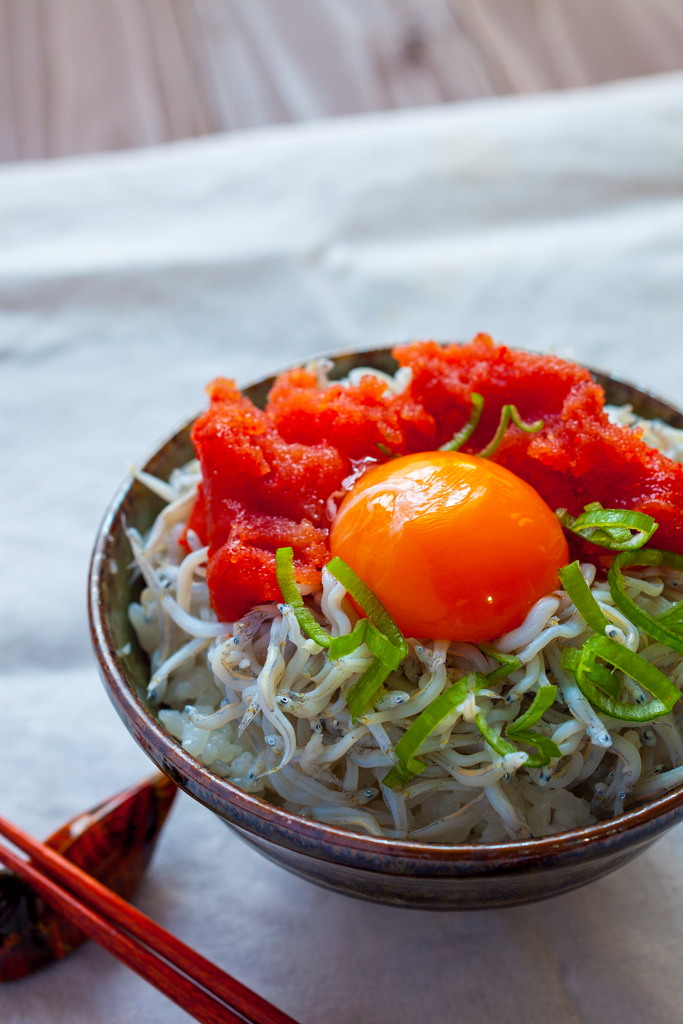 釜揚げしらす明太子ごはん
