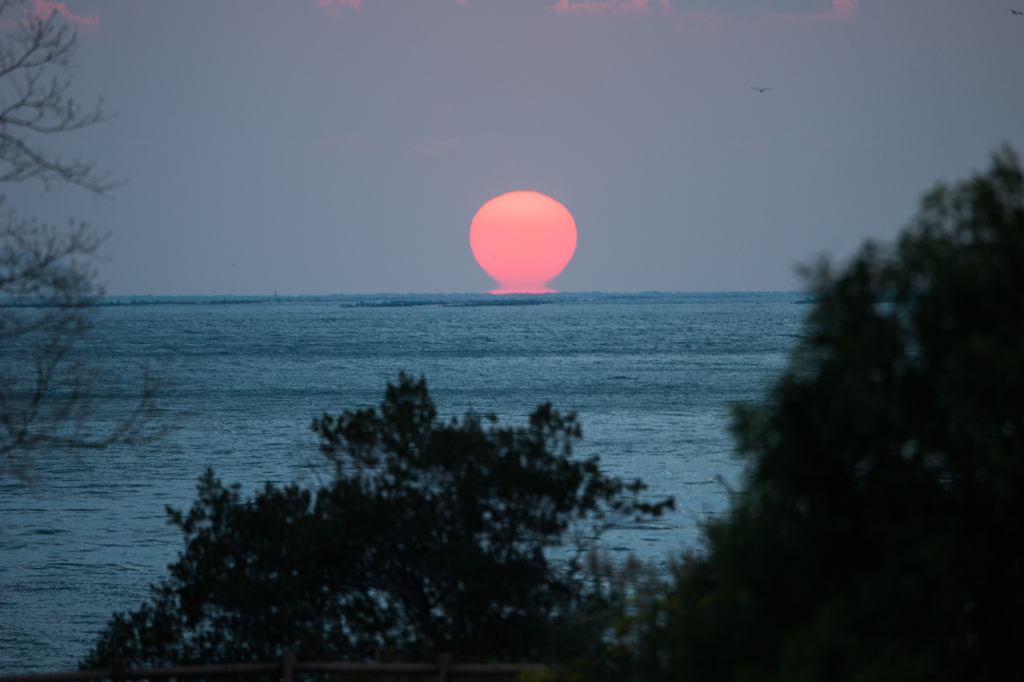 高知県宿毛市のだるま夕日