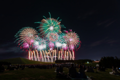 夜空の大輪に願いをこめて