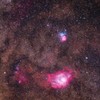 M8干潟星雲&M20三裂星雲