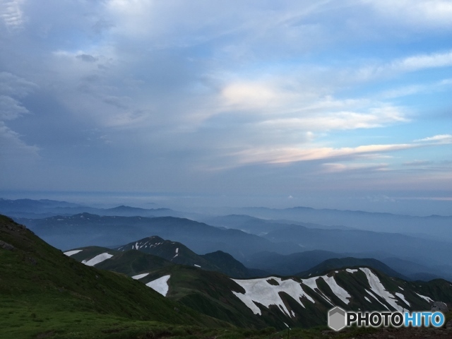 月山頂上の雲海