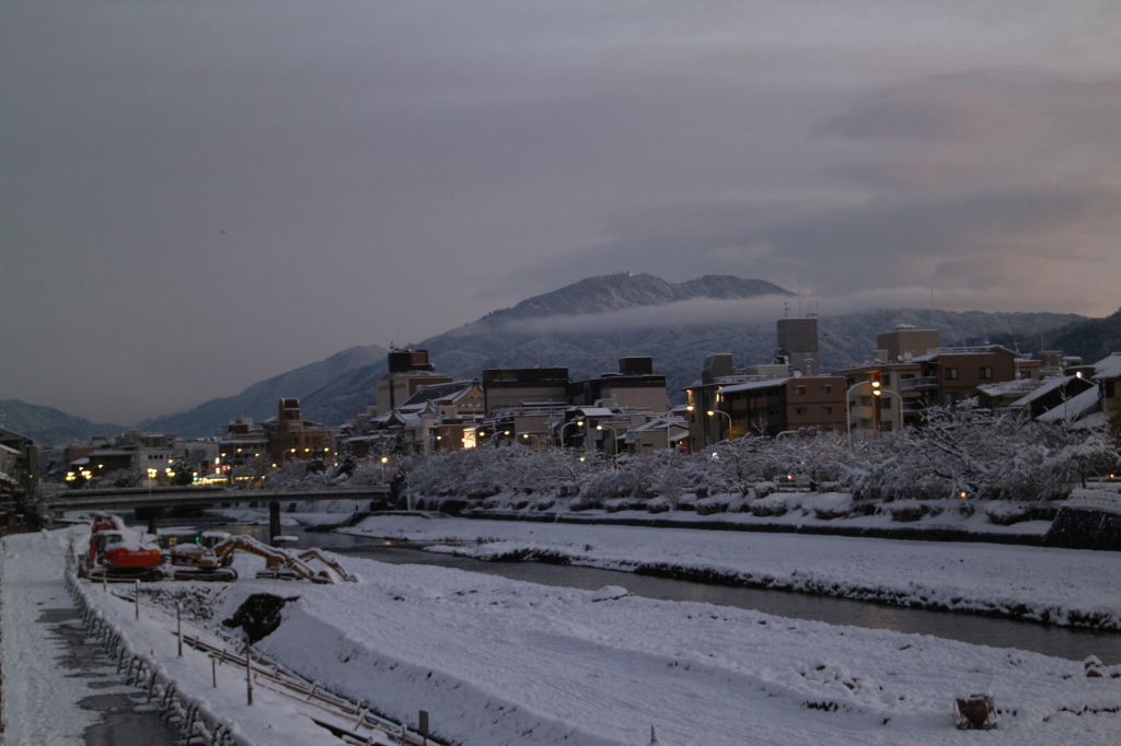 比叡山雪景