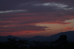 京の夕焼け