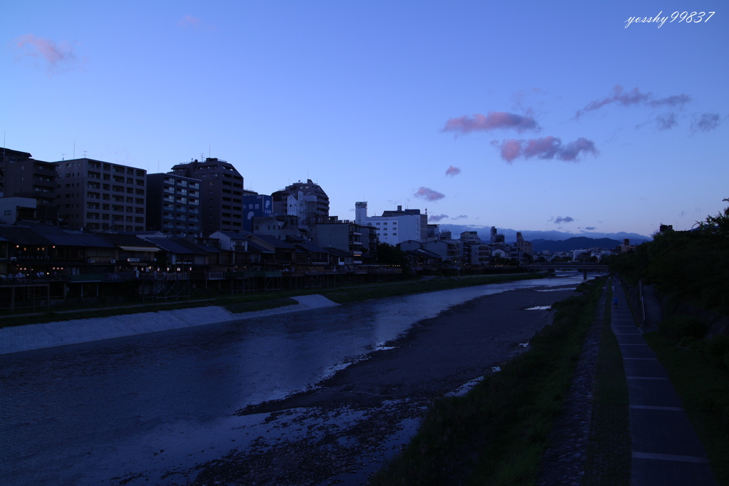 鴨川の夕べ