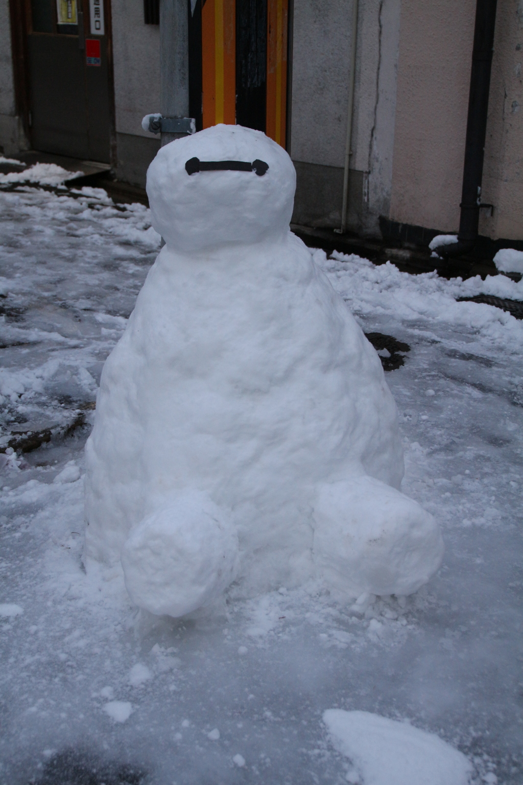 タイムリーな雪だるま