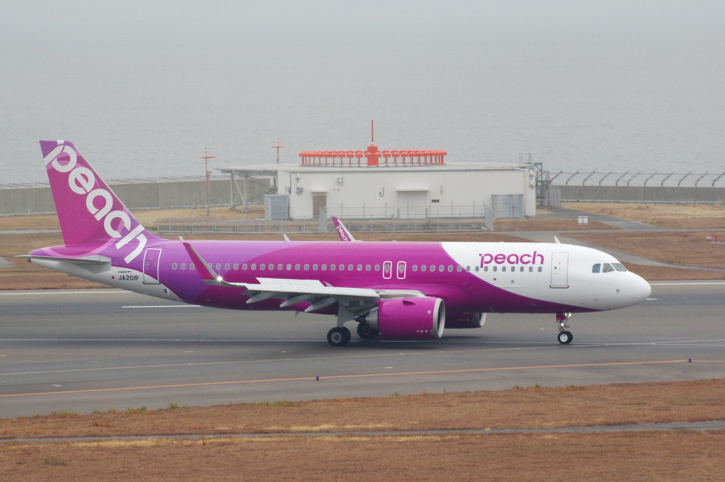 ﾋﾟｰﾁ(JA201P)A320-251N@ｾﾝﾄﾚｱ_1