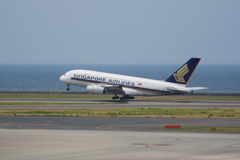 ｼﾝｶﾞﾎﾟｰﾙ航空(9V-SKE)A380@ｾﾝﾄﾚｱ3